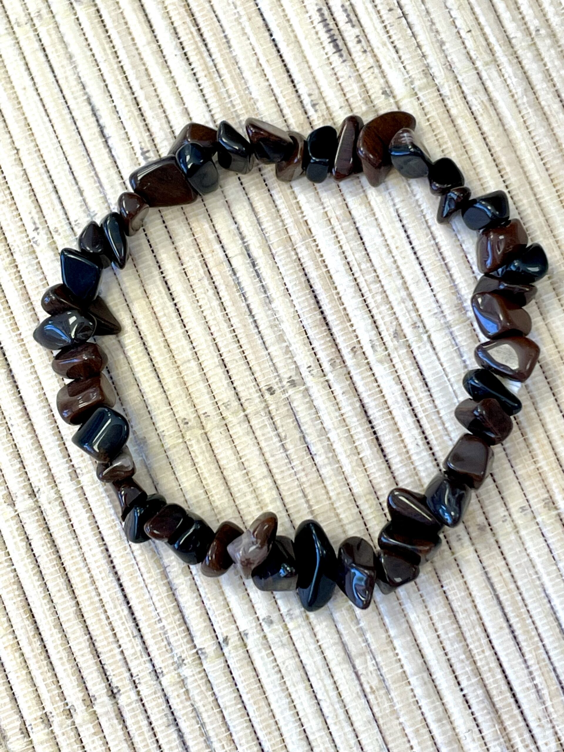 BRACELET OBSIDIENNE ACAJOU BAROQUE 1 3602