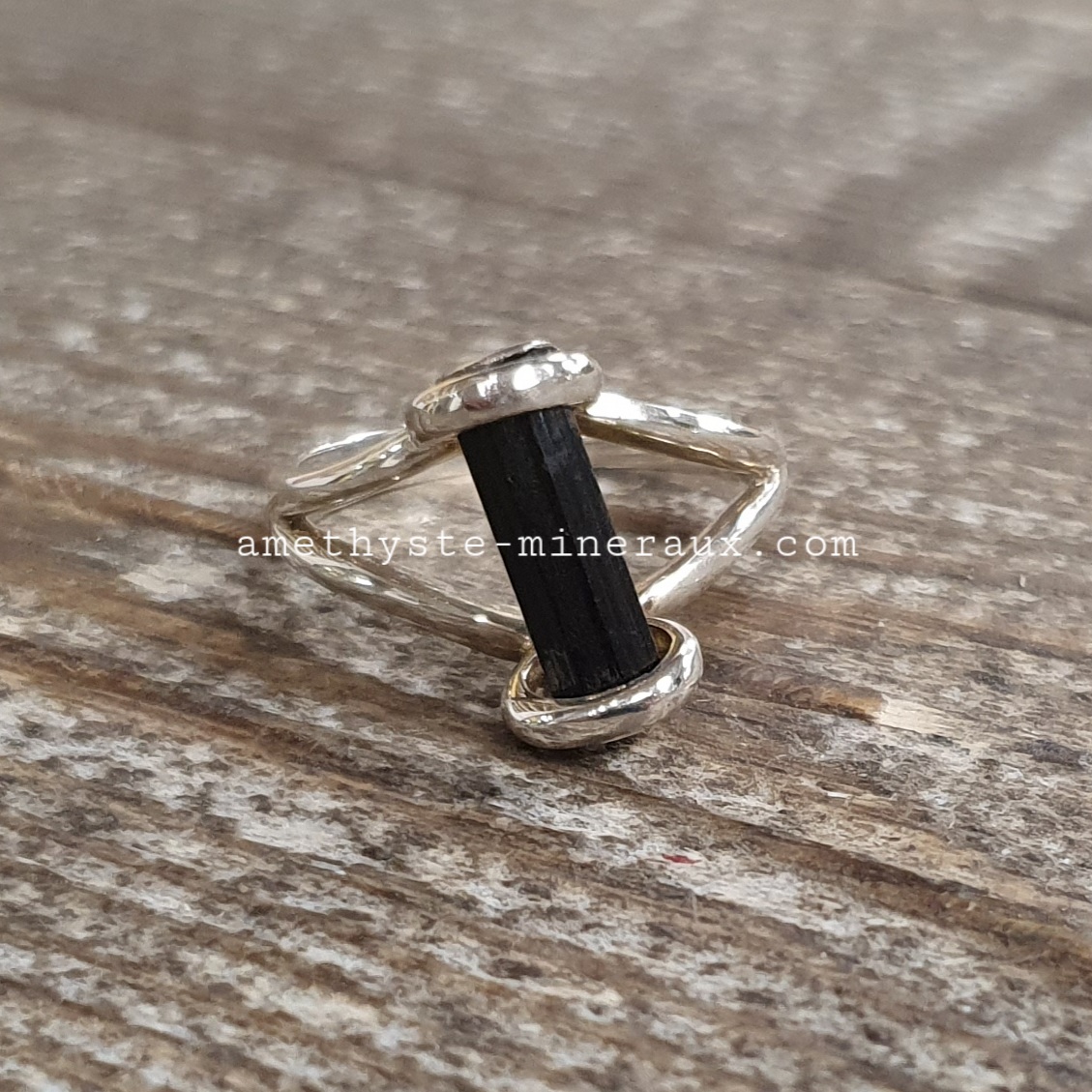 Fashion bague tourmaline noire