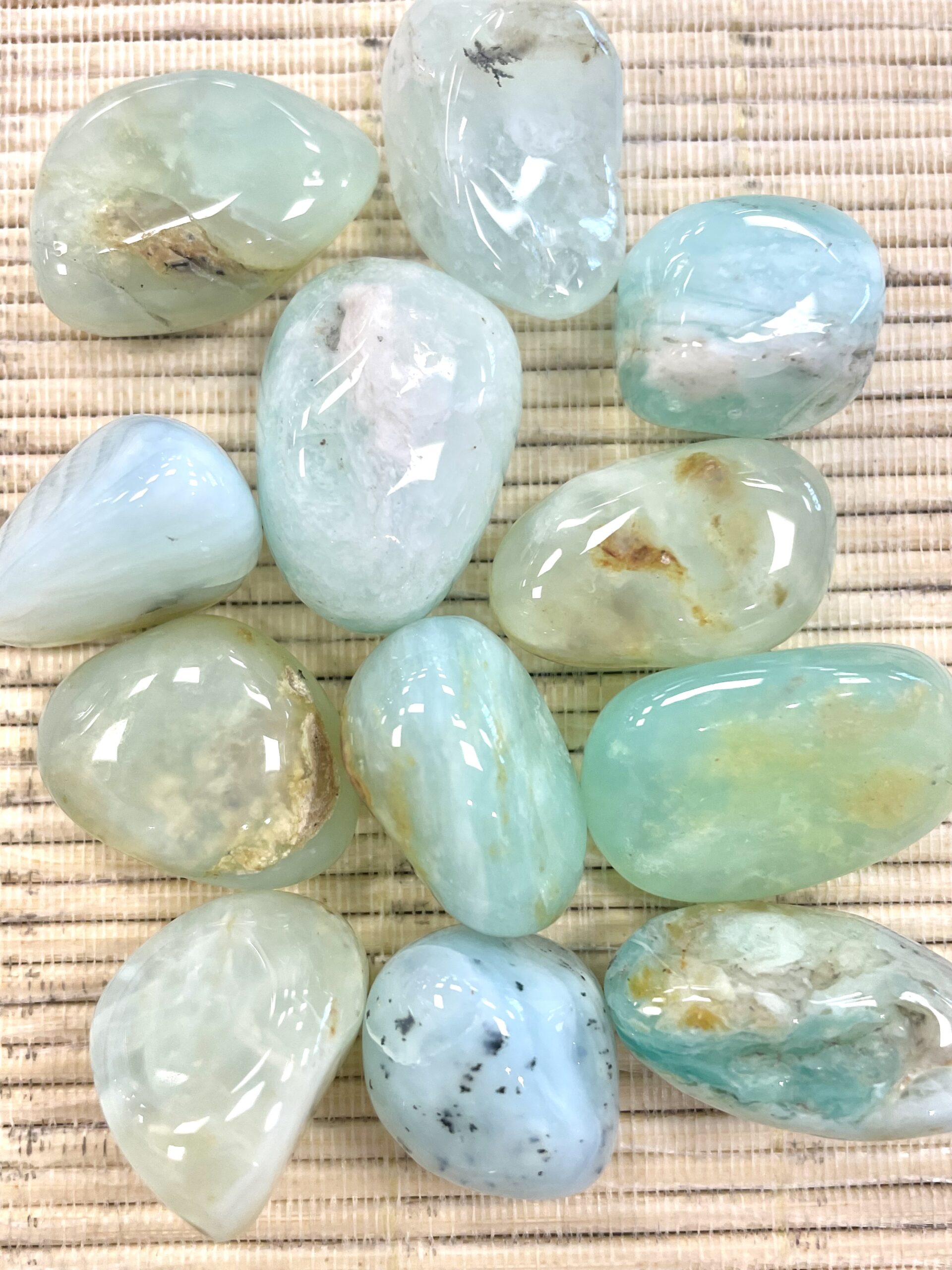 OPALE BLEUE DES ANDES EXTRA PIERRE ROULÉE 1 8184