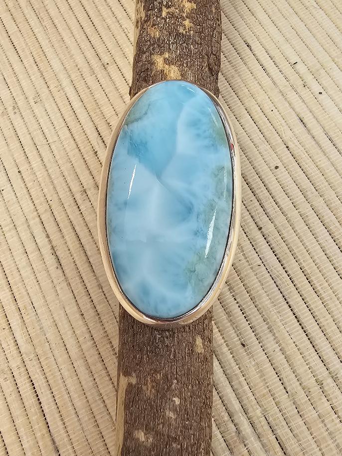 BAGUE LARIMAR REG EN ARGENT 1 5400