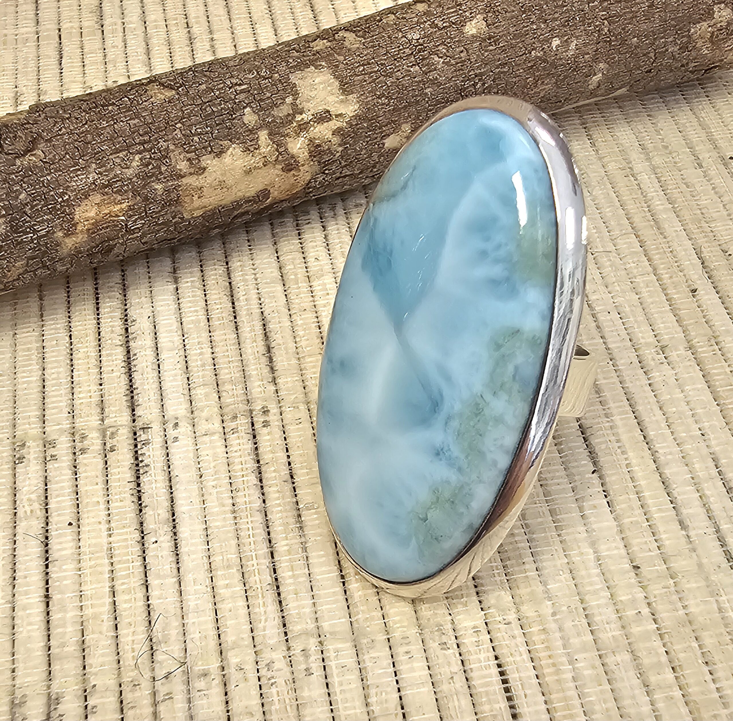 BAGUE LARIMAR REG EN ARGENT 2 54000