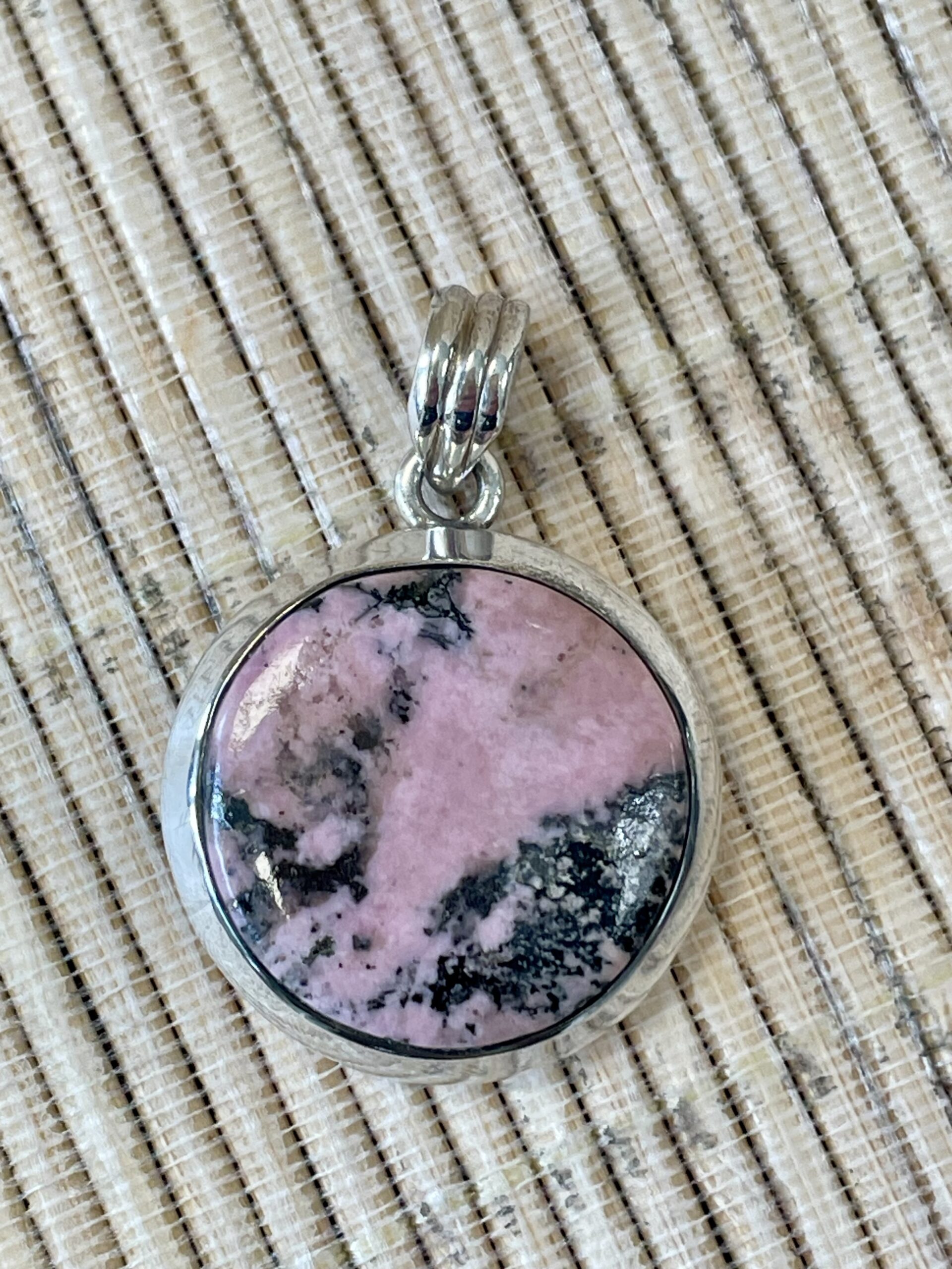 PENDENTIF RHODONITE ARGENT 2 65160