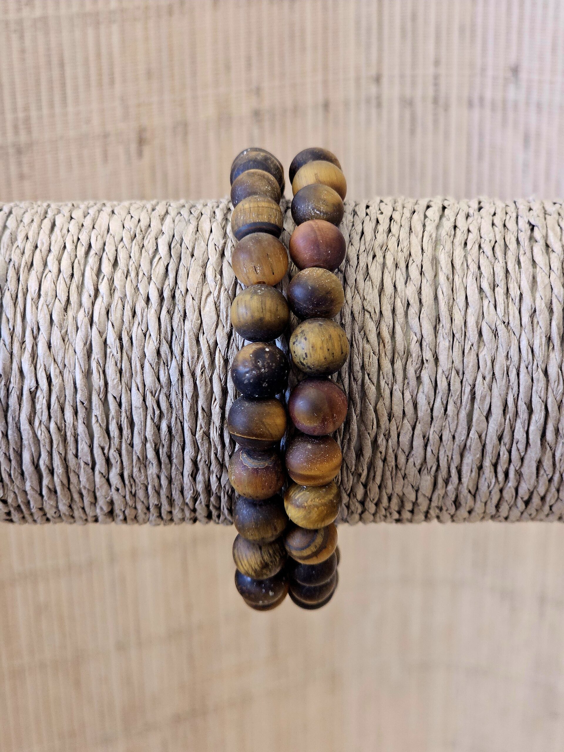 BRACELET OEIL DE TIGRE MAT 8MM 1 13329