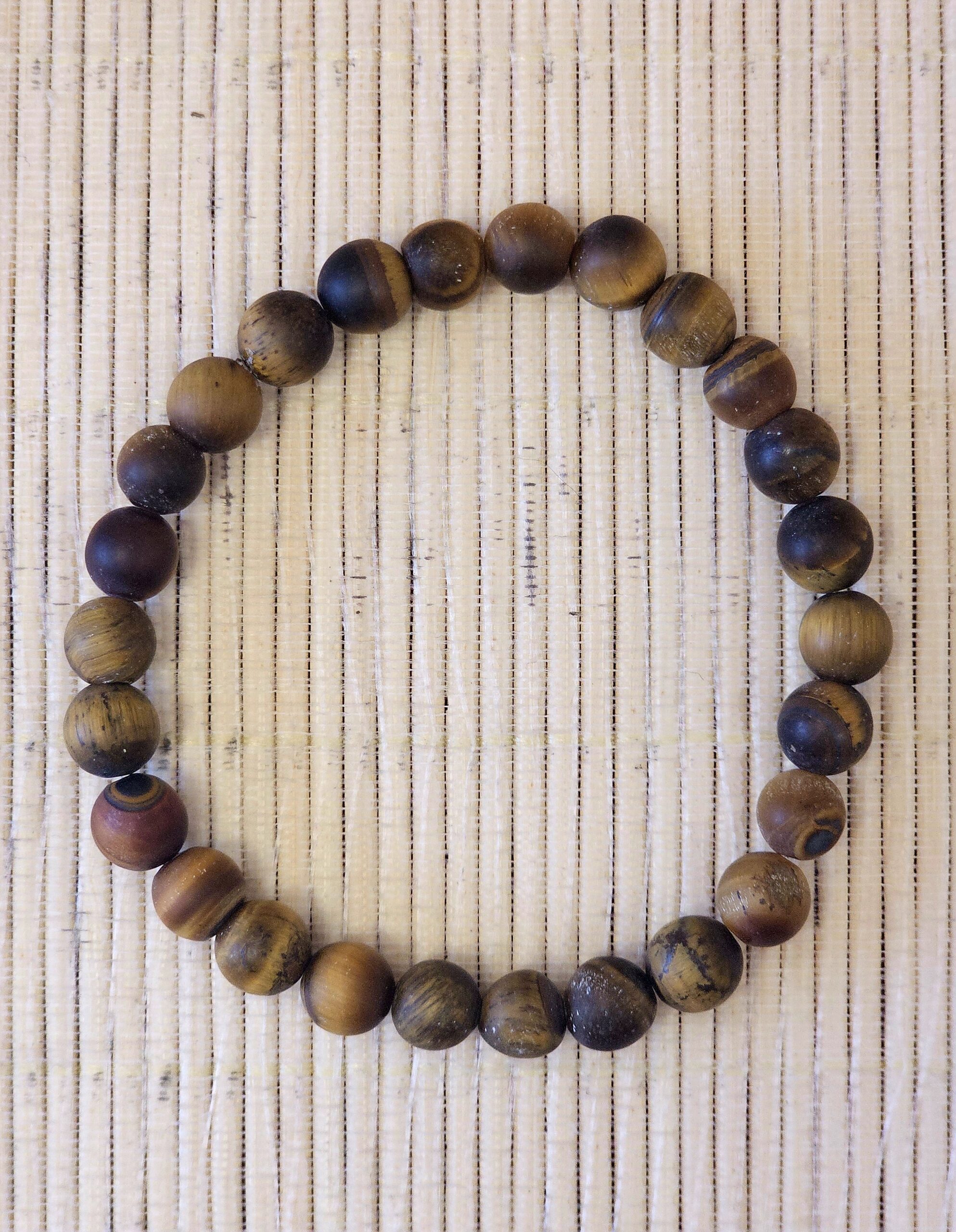 BRACELET OEIL DE TIGRE MAT 8MM 2 133290