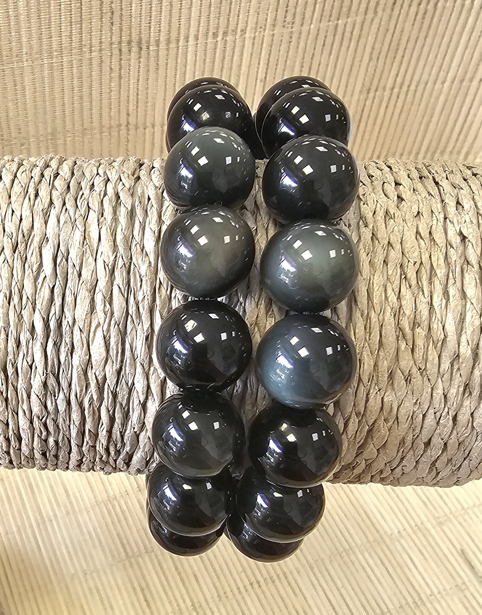 BRACELET OBSIDIENNE OEIL CÉLESTE 12MM HOMME 2 Œil céleste 25€ 10296